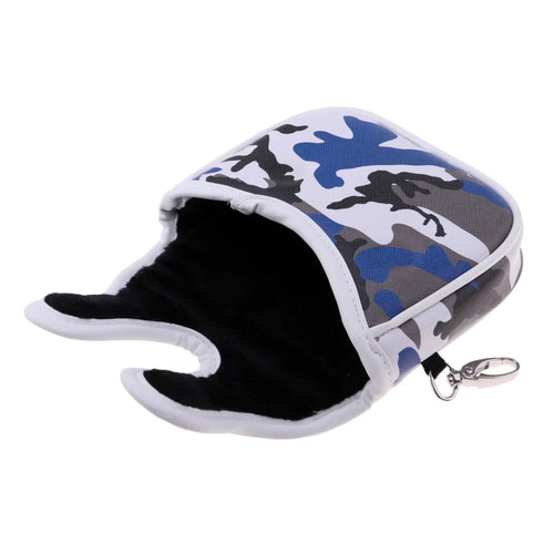 Blue Camo Mallet Putter Head Cover